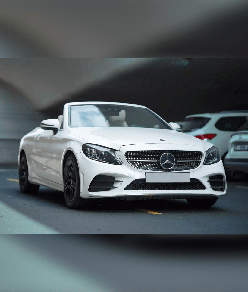Mercedes C300 convertible 2021 White